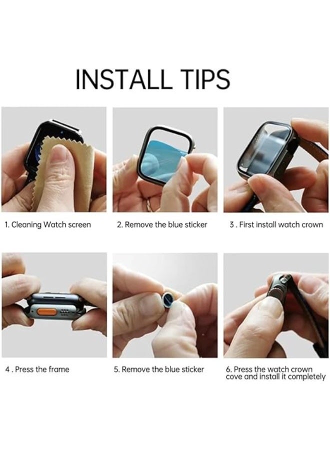 فكرة حافظة Fekra PC لـ Apple Watch Series 10 46 مم، تغيير إلى غطاء Ultra Look [تحويل إلى Ultra 2/1 ترقية] حافظة محولة مع واقي شاشة لـ iWatch Series 10 (46 مم) (شفافة) - Image 5